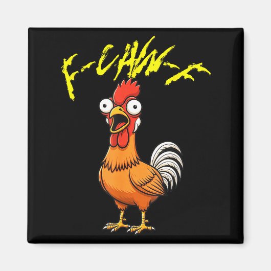 Talking Funny Chicken Magnet (Vorne)