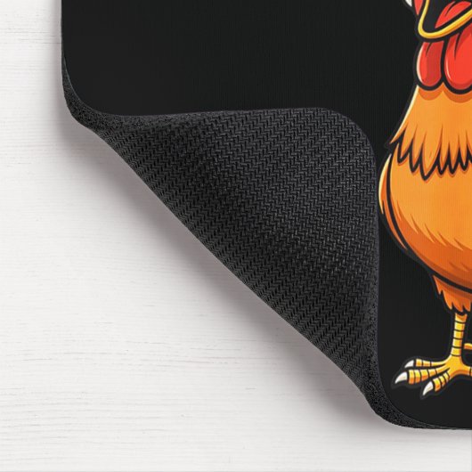 Talking Funny Chicken Mousepad (Ecke)