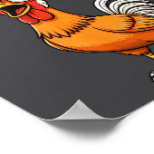Talking Funny Chicken  Poster (Ecke)
