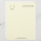 Talking Heads, Line-Art Logo von zwei Köpfen reden Briefkopf (Vorne/Hinten)