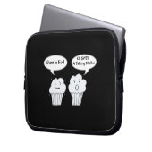 Talking Muffin Joke Electronics Bag Laptopschutzhülle (Vorderseite Links)