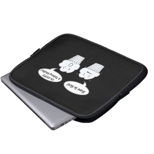 Talking Muffin Joke Electronics Bag Laptopschutzhülle (Vorne Knopf)