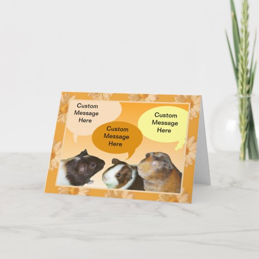 Talking Piggies Greeting Card Karte (Vorderseite)