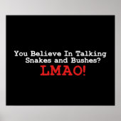 Talking Schlangen und Bushes Poster (Vorne)