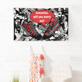 Talking Schuhe 1 + Ihr eigener Hintergrund & Text Banner (Insitu)