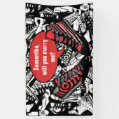 Talking Schuhe 1 + Ihr eigener Hintergrund & Text Banner (Vertikal)