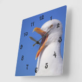 Talking Seagull Quadratische Wanduhr (Winkel)