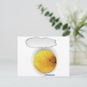 Talking Tennis Ball Postkarte (Stehend Vorderseite)