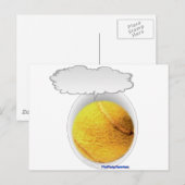 Talking Tennis Ball Postkarte (Vorne/Hinten)