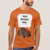 Talking Toad Custom Message Toads Graphic T-Shirt (Vorderseite)