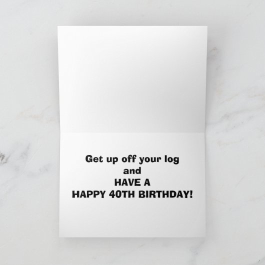 TALKING TURTLE-40. BIRTHTAG "BERATUNG" KARTE (Innenseite)