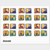 Talkmud-Studienhilfe: Vier Seiten Quadratischer Aufkleber (Blatt)