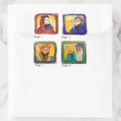 Talkmud-Studienhilfe: Vier Seiten Quadratischer Aufkleber (Tasche)