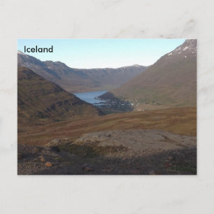 Tálknafjörður, Westfjords, Island Postkarte