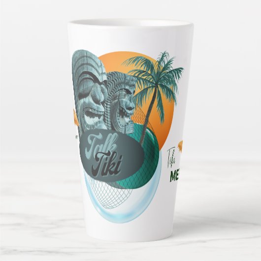 TalkTiki - Große Latte-Tasse Milchtasse (Vorderseite)
