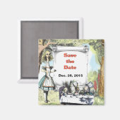 Tall Alice 1 Rett-the-Date Magnet (Vorderseite/Rückseite)