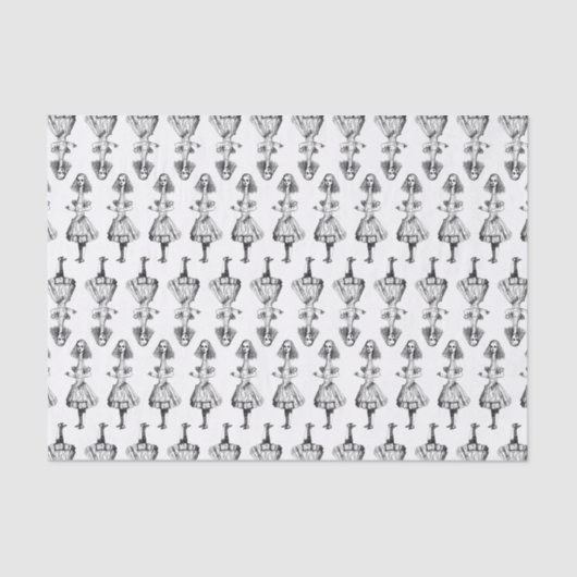 Tall Alice aus der Alice im Wunderland CUSTOM FARB Seidenpapier (Vorderseite)