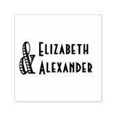 Tall Ampersand #2 Zwei Namen #3 Hochzeitscouch Permastempel (Design)