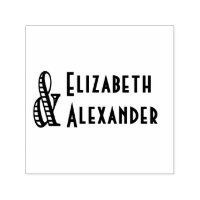 Tall Ampersand #2 Zwei Namen #3 Hochzeitscouch