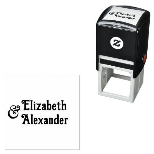 Tall Ampersand #3 Zwei Namen #35 Wedding Couple Permastempel (Beispiel)