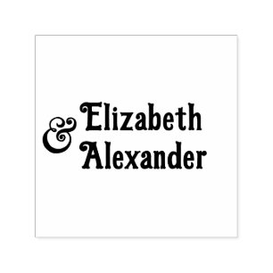 Tall Ampersand #3 Zwei Namen #35 Wedding Couple Permastempel