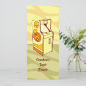 Tall Arcade Games Console Einladung (Stehend Vorderseite)