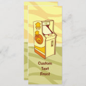 Tall Arcade Games Console Einladung (Vorne/Hinten)