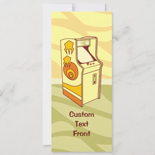 Tall Arcade Games Console Einladung (Vorderseite)