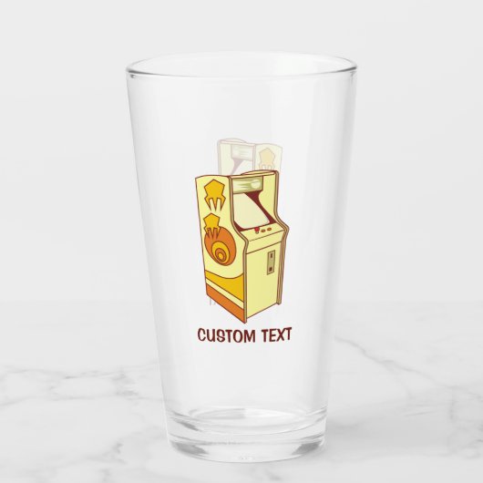 Tall Arcade Games Console Glas (Rückseite)