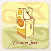 Tall Arcade Games Console Square Paper Untersetzer (Vorderseite)