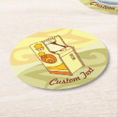 Tall Arcade Spielkonsole Rundpapier Untersetzer (Angewinkelt)