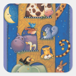 Tall Ark Quadratischer Aufkleber