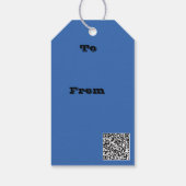 Tall Ash Tree im schönen Blue Sky Foto Geschenkanhänger (Rückseite)