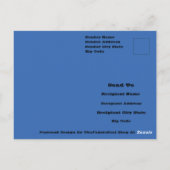 Tall Ash Tree im schönen Blue Sky Foto Postkarte (Rückseite)