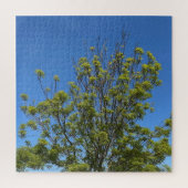 Tall Ash Tree im schönen Blue Sky Foto Puzzle (Vertikal)