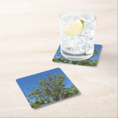 Tall Ash Tree im schönen Blue Sky Foto Rechteckiger Pappuntersetzer (Vor Ort)