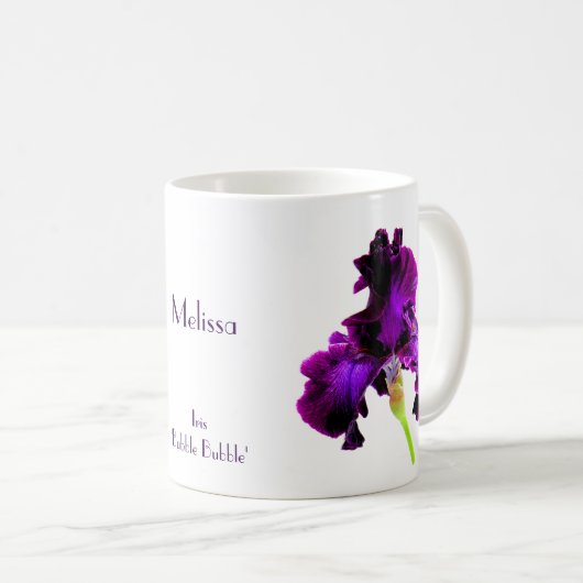 Tall Bearded Iris Coffee Tasse (VorderseiteRechts)