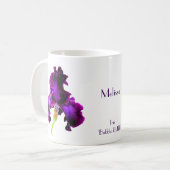 Tall Bearded Iris Coffee Tasse (Vorderseite Links)