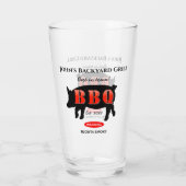 Tall Beer Soda Drink Brillen Zuhause Grill GRILLEN Glas (Rückseite)