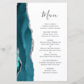 Tall Budget Aquamarin Blue Silver Agate Wedding Me (Vorderseite)