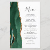 Tall Budget Emerald Green Gold Agate Wedding (Vorderseite)