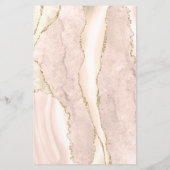 Tall Budget Ivory Agate Corners Dark Wedding (Rückseite)