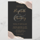 Tall Budget Ivory Agate Corners Dark Wedding (Vorderseite)