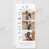 Tall Calendar Save the Date Photo Card (Vorderseite)