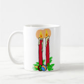 Tall Christmas Candles Kaffeetasse (Links)