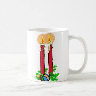 Tall Christmas Candles Kaffeetasse