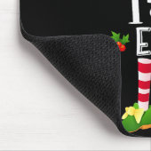 Tall Christmas Elf Matching Pajama X-mas Party Mousepad (Ecke)