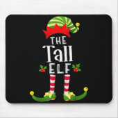Tall Christmas Elf Matching Pajama X-mas Party Mousepad (Vorne)