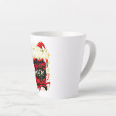 Tall Christmas Grunge Style Cozy Winter Milchtasse (Rechte Ecke)