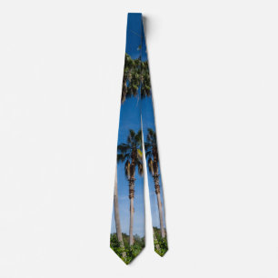 Tall Curving Palms Neck Tie Krawatte